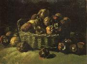 Vincent Van Gogh Still life with Basket of Apples (nn04) USA oil painting artist